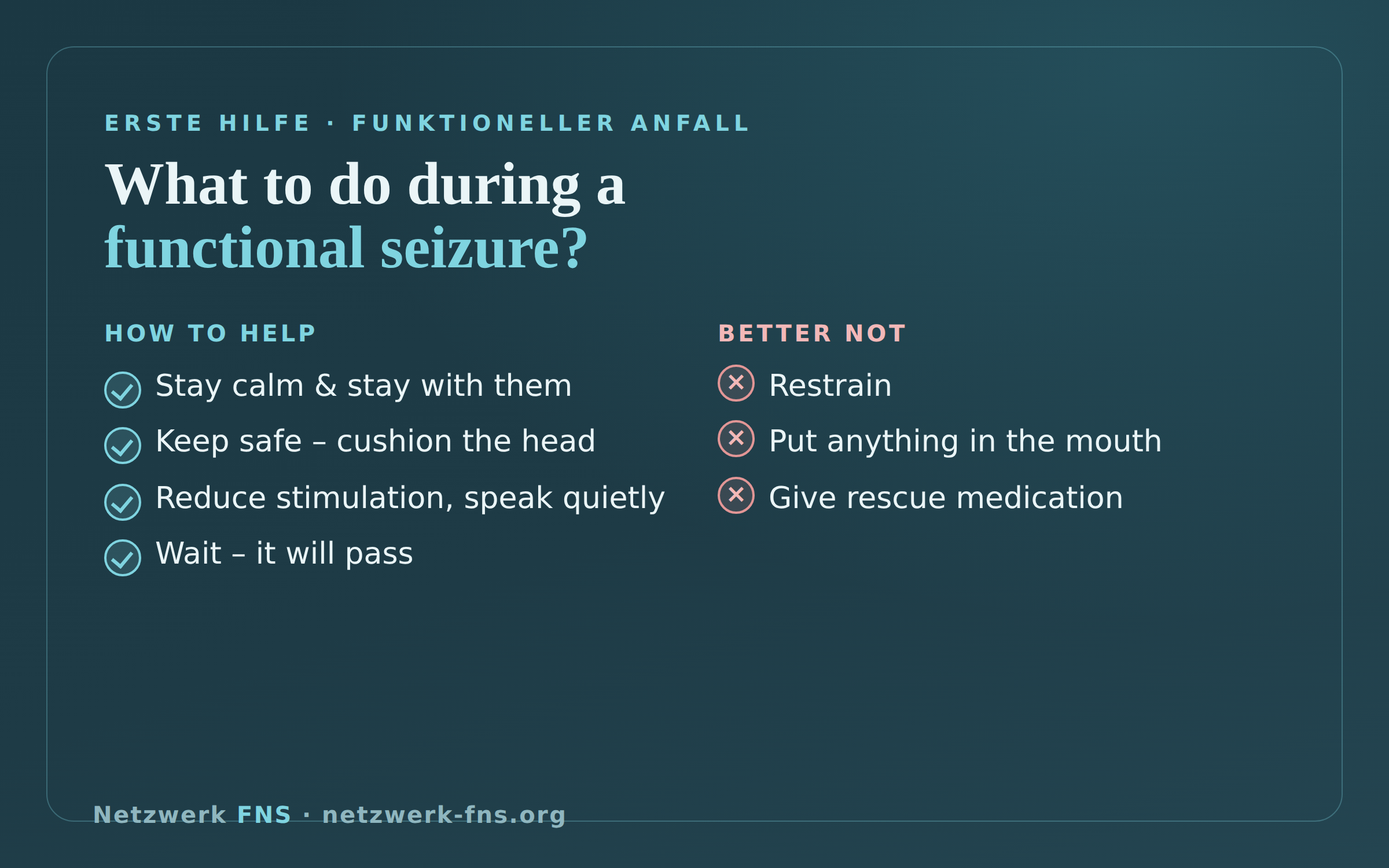 What to do during a seizure